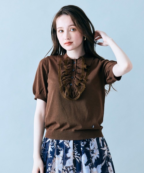 Audie a Muses（オーディア ミューズ） ニット セーター フリル付き