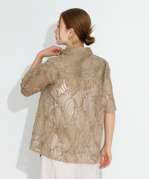 URBAN RESEARCH Sonny Label ブラウス シャツ テープレース半袖