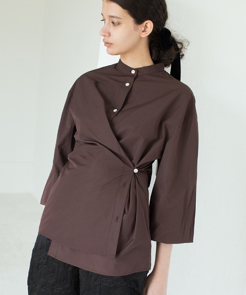 「leinwande」 7分袖ブラウス ONE SIZE ブラウン レディース