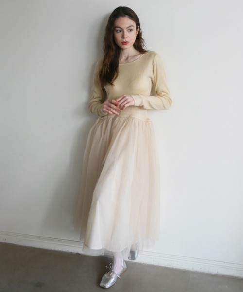 HONEY MI HONEY（ハニーミーハニー） ワンピース rib knit volume