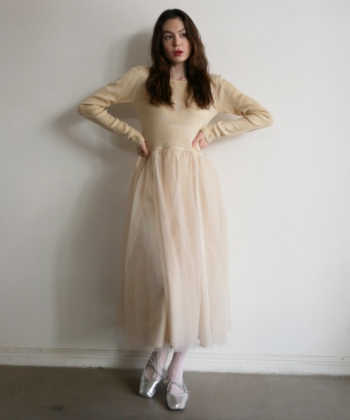 HONEY MI HONEY（ハニーミーハニー） ワンピース rib knit volume