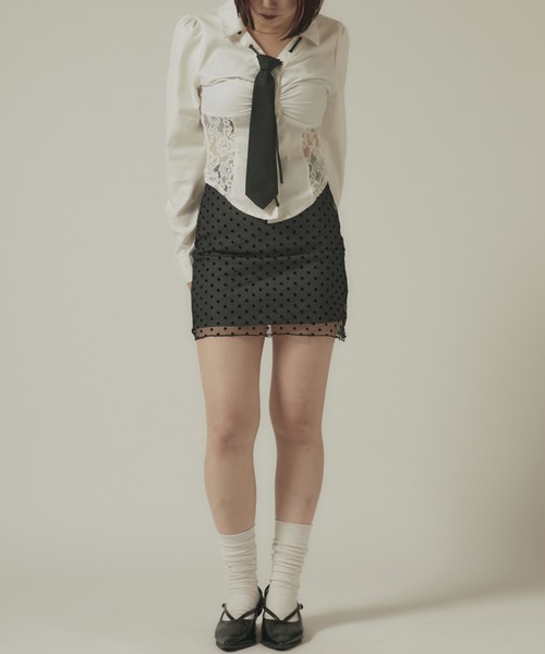BLANK（ブランク） スカート Dot Mini Skirt / ドット柄 ミニスカート