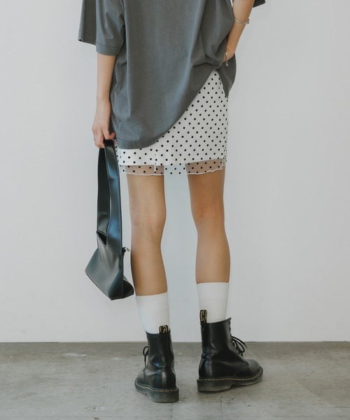 BLANK スカート Dot Mini Skirt / ドット柄 ミニスカート