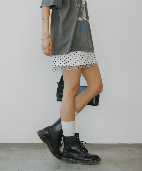 BLANK（ブランク） スカート Dot Mini Skirt / ドット柄 ミニスカート