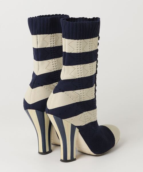 FENDI（フェンディ） ショートブーツ 36 ネイビー レディース