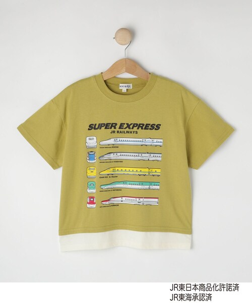 SHOO・LA・RUE（シューラルー） tシャツ 「JR」レイヤード風電車T 