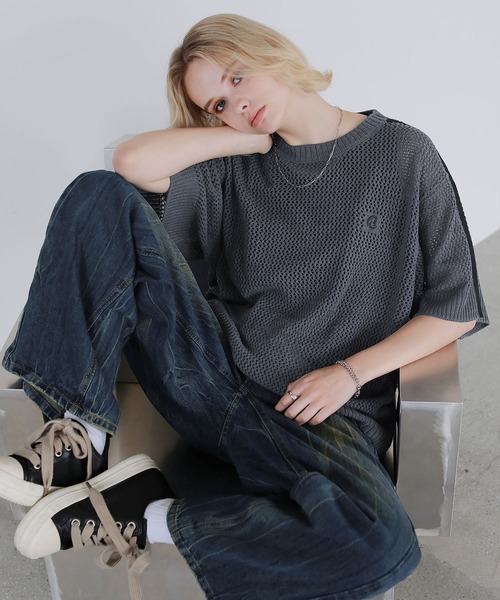 RRL半袖ニット ラグラン半袖ニット | レディースファッション通販 - DHOLIC