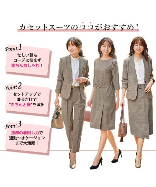 「GeeRA」 ノーカラージャケット LARGE ブラウン レディース