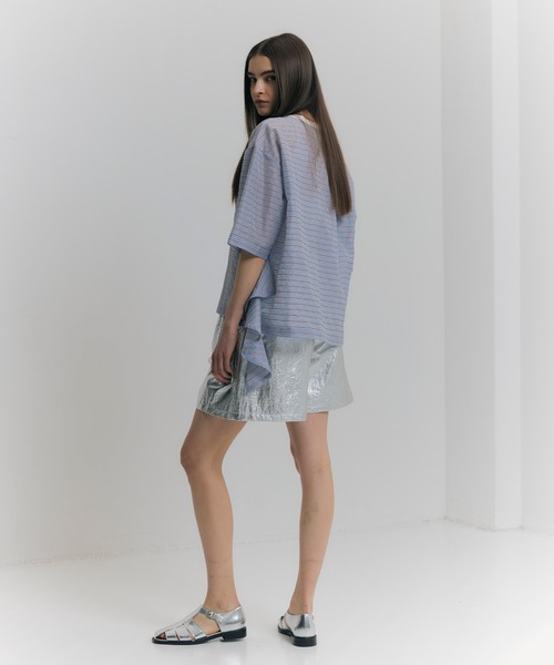 「NOISE MAKER」 半袖ブラウス FREE ブルー レディース_画像3