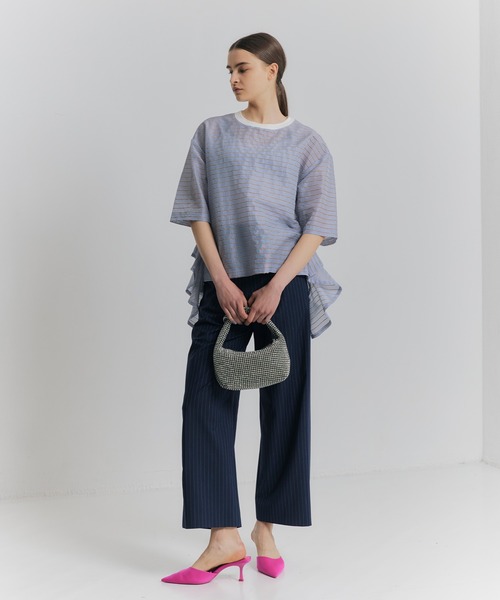 「NOISE MAKER」 半袖ブラウス FREE ブルー レディース_画像4