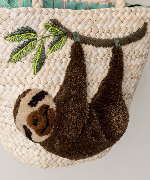 「ear PAPILLONNER」 かごバッグ FREE グレー系その他 レディース_画像3