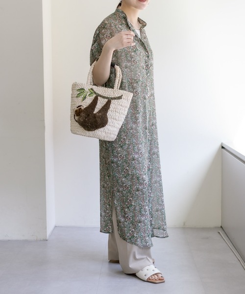 「ear PAPILLONNER」 かごバッグ FREE グレー系その他 レディース_画像9