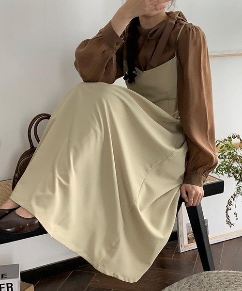 「Dream garden」 キャミソールワンピース FREE ブラック レディース_画像7