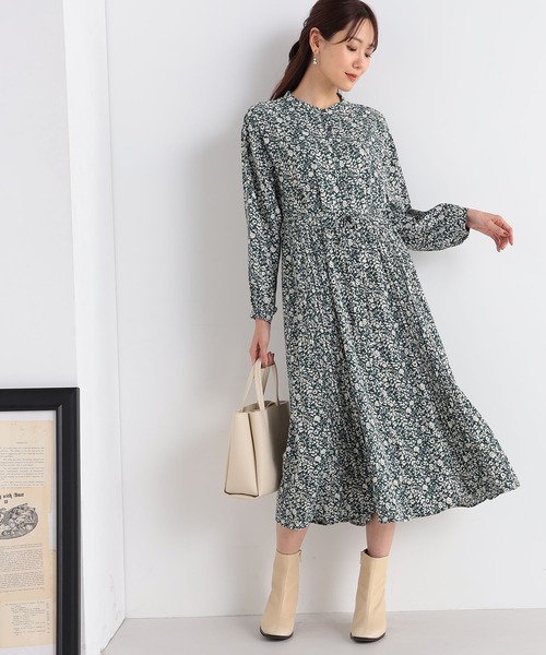 GALLORIA（ギャローリア） ワンピース 花柄プリーツワンピース