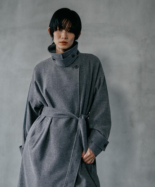 ステンカラーコート コート ウーリーステンカラーロングコート　498520 レディース | LEPSIM | 02