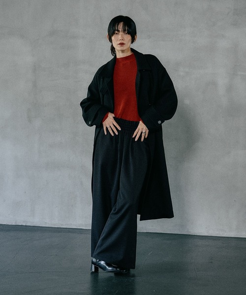 ステンカラーコート コート ウーリーステンカラーロングコート　498520 レディース | LEPSIM | 04