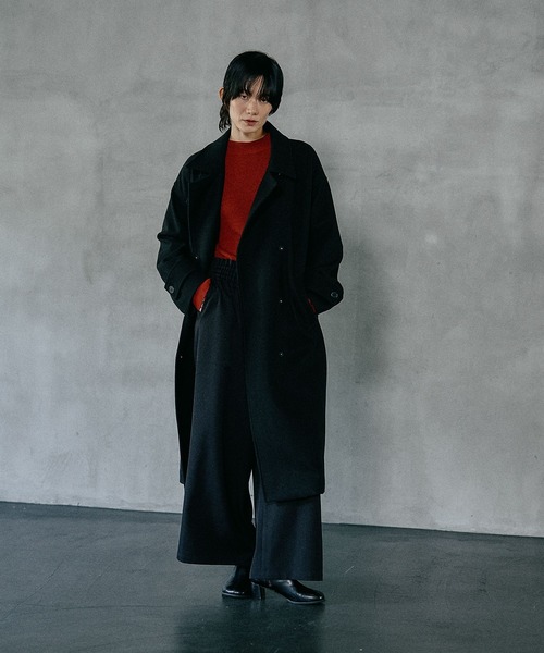 ステンカラーコート コート ウーリーステンカラーロングコート　498520 レディース | LEPSIM | 05