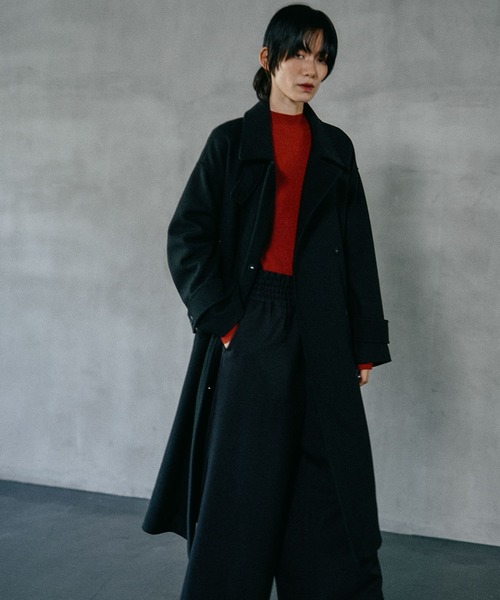 LEPSIM（レプシィム） ステンカラーコート コート ウーリーステン