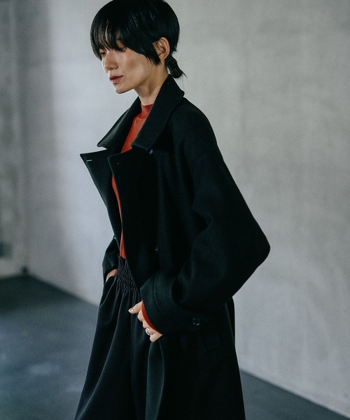 ステンカラーコート コート ウーリーステンカラーロングコート　498520 レディース | LEPSIM | 08