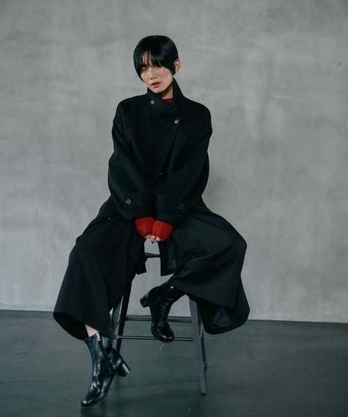 ステンカラーコート コート ウーリーステンカラーロングコート　498520 レディース | LEPSIM | 09