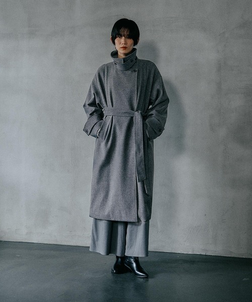 ステンカラーコート コート ウーリーステンカラーロングコート　498520 レディース | LEPSIM | 11