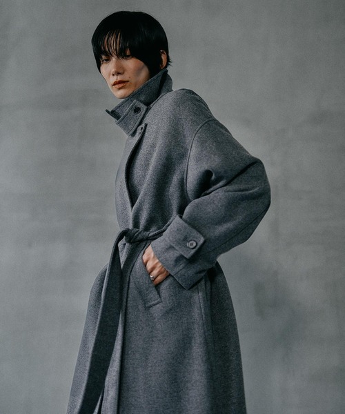 LEPSIM（レプシィム） ステンカラーコート コート ウーリーステン