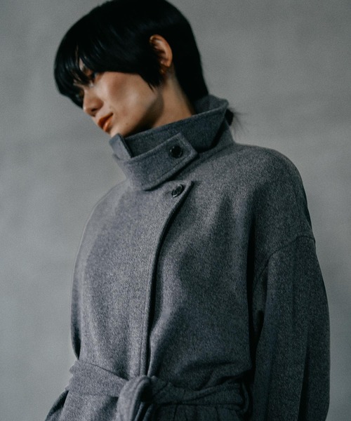 ステンカラーコート コート ウーリーステンカラーロングコート　498520 レディース | LEPSIM | 15