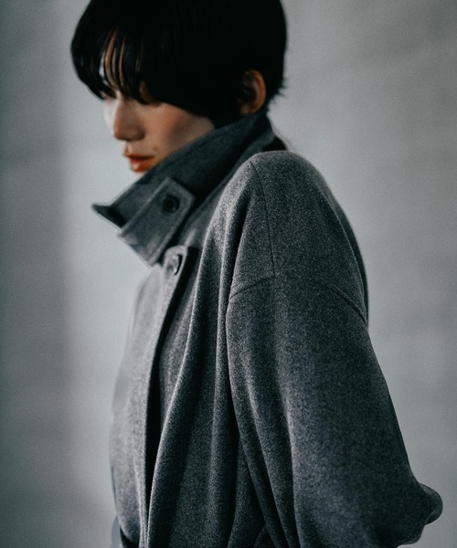 ステンカラーコート コート ウーリーステンカラーロングコート　498520 レディース | LEPSIM | 16