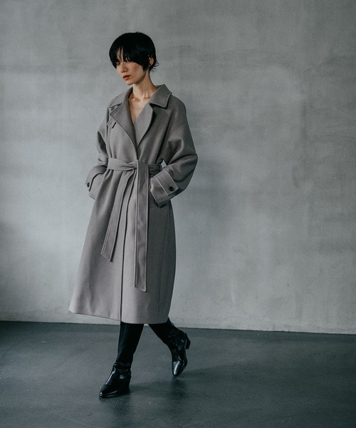 LEPSIM（レプシィム） ステンカラーコート コート ウーリーステン