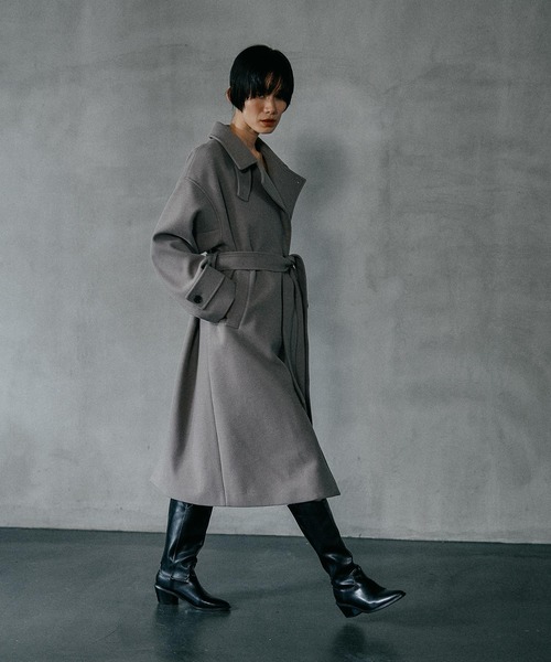 LEPSIM（レプシィム） ステンカラーコート コート ウーリーステン