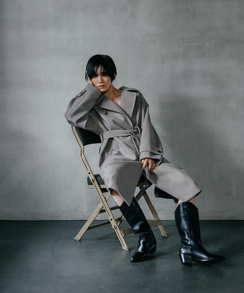 ステンカラーコート コート ウーリーステンカラーロングコート　498520 レディース | LEPSIM | 20