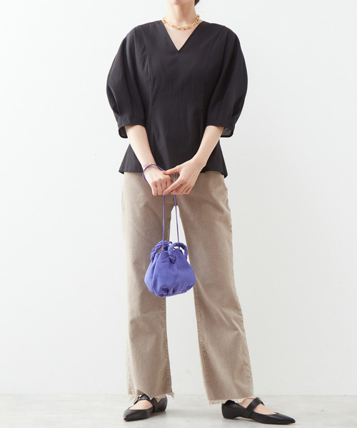 「martinique」 7分袖ブラウス FREE ベージュ レディース_画像2