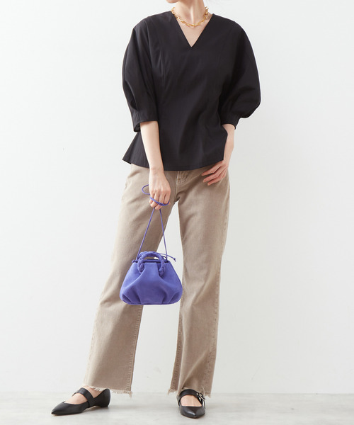 「martinique」 7分袖ブラウス FREE ベージュ レディース_画像4