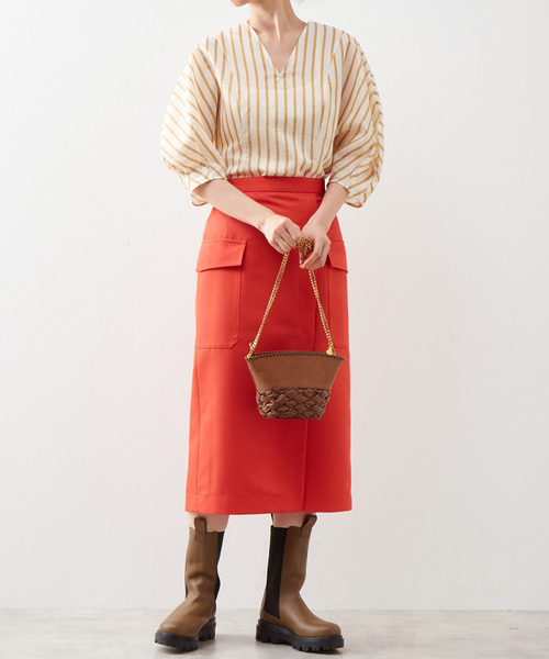 「martinique」 7分袖ブラウス FREE ベージュ レディース_画像8