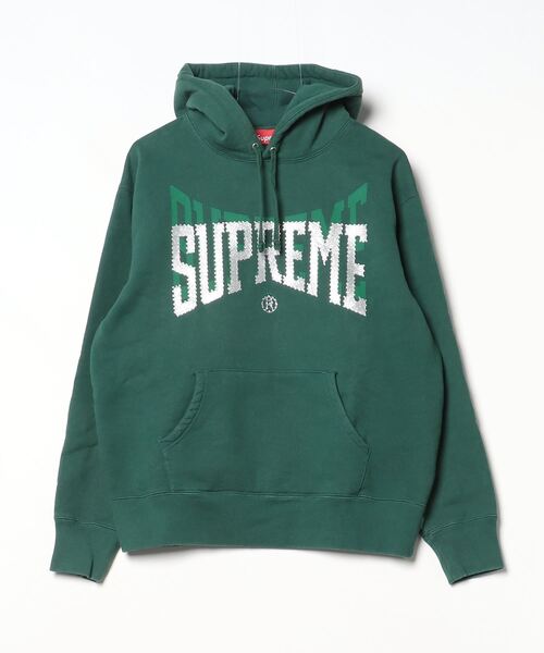 Supreme（シュプリーム） プルオーバーパーカー S グリーン メンズ