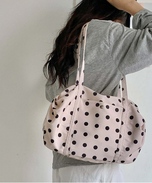 FINEnough ショルダーバッグ バッグ ドット柄カレッジショルダーバッグ