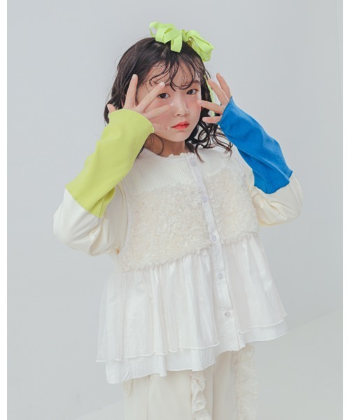 tシャツ カラフルスリーブtee キッズ 子供服 男の子 女の子 | unica | 10