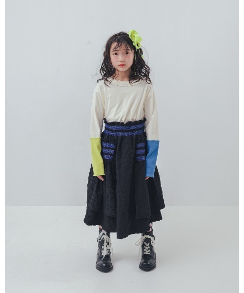 tシャツ カラフルスリーブtee キッズ 子供服 男の子 女の子 | unica | 14