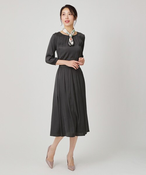 クード シャンス（COUP DE CHANCE）/【手洗い可／セットアップ可】エアリーなギャザーブラウス COUP DE CHANCE（クードシャンス） ブラウス シャツ 「手洗い可