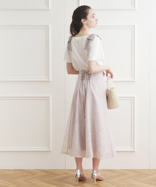 「couture brooch」 半袖カットソー 42 ブラック レディース_画像4