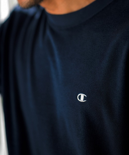 「Champion」 半袖Tシャツ S 杢グレー メンズ_画像4