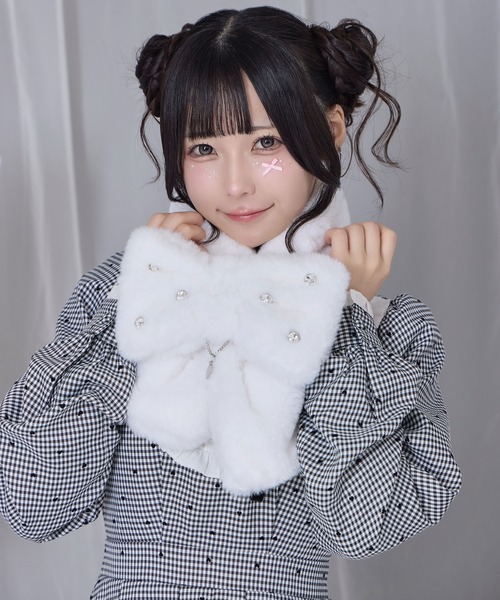 Honey Cinnamon（ハニーシナモン） マフラー ストール ロゴチャーム