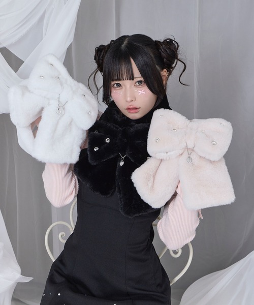 Honey Cinnamon（ハニーシナモン） マフラー ストール ロゴチャーム