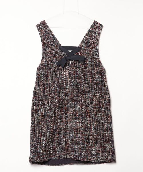 「Bon mercerie」 ノースリーブワンピース 38 ブラック レディース_画像2