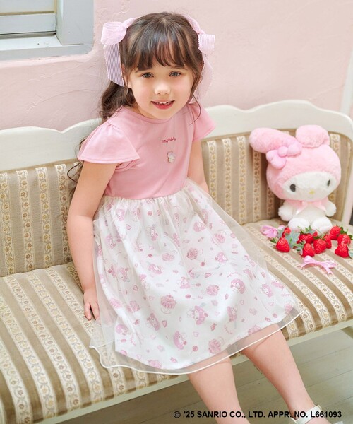 「ANY」 「KIDS」ノースリーブワンピース 110 パープル キッズ_画像2