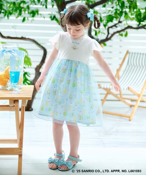 「ANY」 「KIDS」ノースリーブワンピース 110 パープル キッズ_画像4