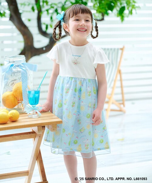 「ANY」 「KIDS」ノースリーブワンピース 110 パープル キッズ_画像5