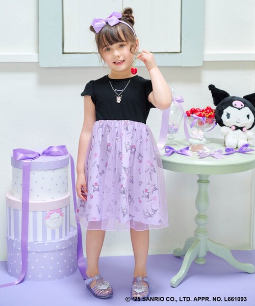 「ANY」 「KIDS」ノースリーブワンピース 110 パープル キッズ_画像9