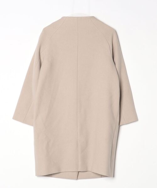 「UNITED TOKYO」 ノーカラーコート 1 ベージュ レディース