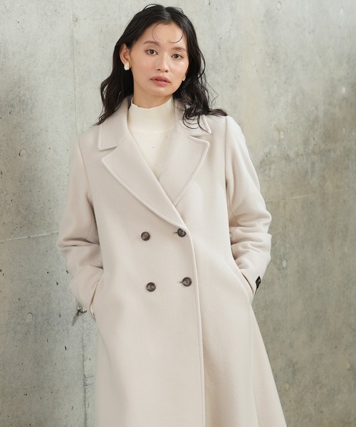 Véritécœur 黒 トレンチコート フェイクウールトレンチコート[ze843] | レディースファッション通販の